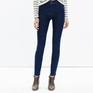 Madewell 10" high riser skinny skinny jeans, sz 27